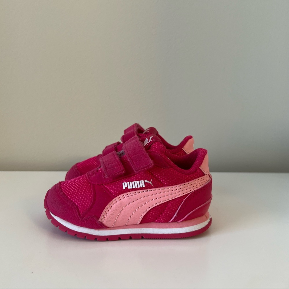 Hot Pink Baby Girl Puma Runners